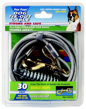 Picture of Four Paws - Heavy Tie Out Cable- Silver 30 Feet - 100203840-84730