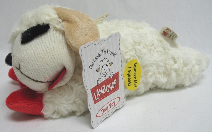 Multipet Lamb Chop Dog Toy, 10 inch Toy