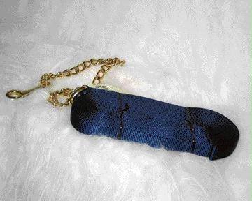 Picture of Hamilton Halter Company - Lunge Line With 24 Inch Chain Single Thick- Navy 26 Feet - 23D24 NV