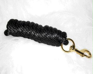 Picture of Hamilton Halter Company - Poly Lead With Bolt Snap- Multi 10 Feet - PL58B S BK