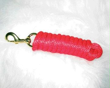 Picture of Hamilton Halter Company - Poly Lead With Bolt Snap- Red 10 Feet - PL58B RD