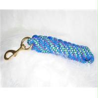 Picture of Hamilton Halter Company - Poly Lead With Bolt Snap Confetti- Blue 10 Feet - PL58B CNBL