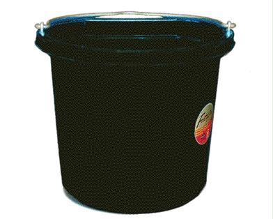 Picture of Fortex Industries Inc Flat Back Bucket Fb-124- Black 24 Quart - FB-124 BLACK