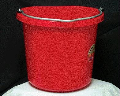 Picture of Fortex Industries Inc Flat Back Bucket Fb-124- Red 24 Quart - FB-124 RED