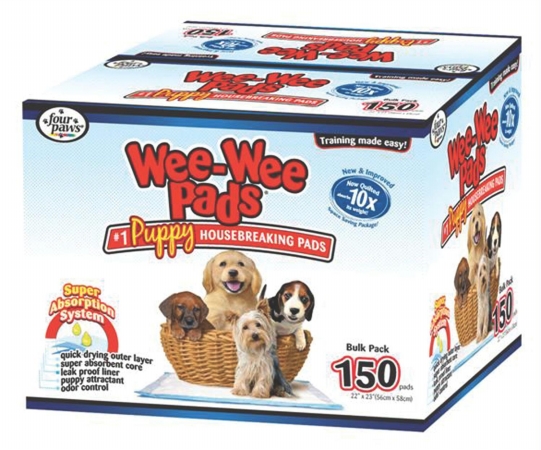Picture of Four Paws - Wee Wee Pads Puppies 150 Count Bulk - 100202091-01641