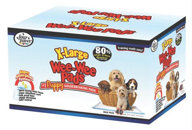 Picture of Four Paws - Wee Wee Pads Puppies Xl 40 Count - 100202096-01649