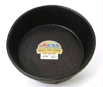 Picture of Miller Mfg Co Inc Rubber Feed Pan- Black 8 Quart - HP8