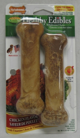 Picture of Nylabone Corp - bones - Healthy Edible- Chicken Wol from 2 Pack - NBQ103TPP