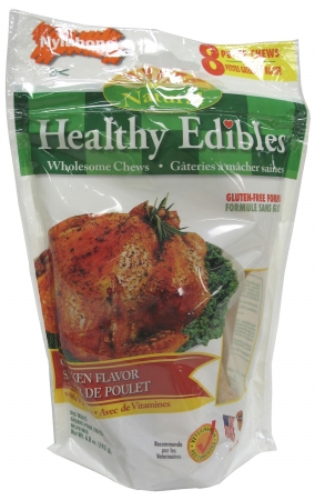 Picture of Nylabone Corp - bones - Healthy Edible- Chicken Petite-8 Pack - NBQ101VP8P