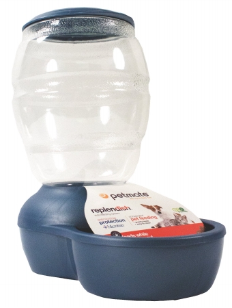 Picture of Petmate - Replendish Feeder With Anti Bacteria- Peacock Blue 5 Pound - 24495