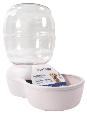 Picture of Petmate - Replendish Waterer With Anti Bacteria- Pearl White 4 Gallon - 24538
