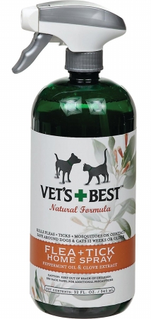 Picture of Bramton Company - Vets Best Natural Formula Flea & Tick Home Spray 32 Ounce - 3165810348
