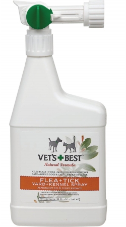 Picture of Bramton Company - Vets Best Natural Flea & Tick Yard & Kennel Spray 32 Ounce - 3165810349