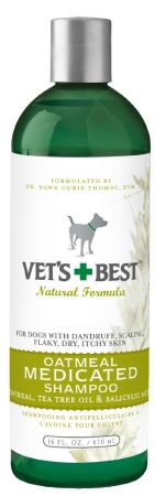 Picture of BRAMTON 013VB-0344 Vets Best Oatmeal Medicated Shampoo  16 ounce