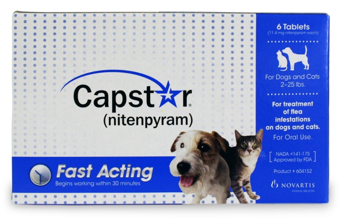 Picture of NOVARTIS 004CG-61011 Capstar Flea Treatment Dog - Blue-   2-25 lbs  6 Pack