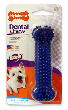 Picture of NYLABONE 018NB-NX034 Nylabone Dental Chew  Original Flavor for Dogs Up To 25 lbs