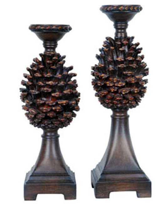 Picture of Crestview Collection CVCHE345 Pine Bluff Candleholders
