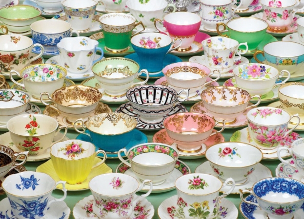 Picture of Outset Media Games OM80034 Tea Cups Puzzle  1000 pieces