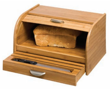 Picture of Honey-Can-Do International KCH-01081 Bamboo Bread Box