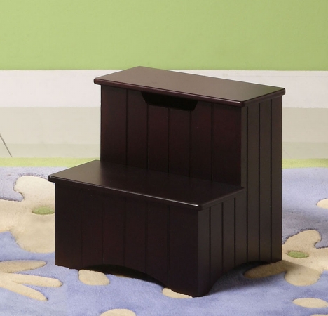 Picture of Inroom Furniture Designs 31M Storage Step Stool Merlot Finish