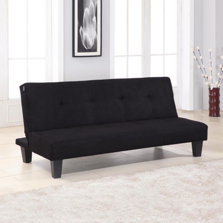 Inroom Furniture Designs 013BL-S Klik-Klak Sofa Black Finish