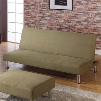 Inroom Furniture Designs 033BL-S Klik-Klak Sofa Black Finish
