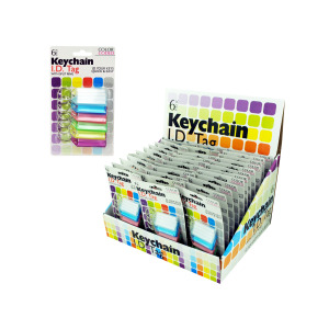 Picture of Bulk Buys Color coded key chain tags Case Of 36