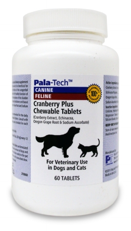 Picture of Pala-Tech 015PAL02-60 Pala-Tech&amp;trade  Canine-Feline Cranberry Plus Chewable Tablets  60 Count