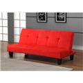Inroom Furniture Designs 013R-S Klik-Klak Sofa Red Finish Inroom Furniture Designs 013R-S Klik-Klak Sofa Red Finish