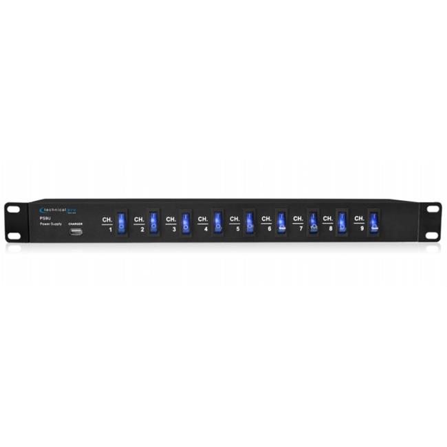 Technical Pro ps9u Rack Mount Power Supply with 5V USB Charging Port