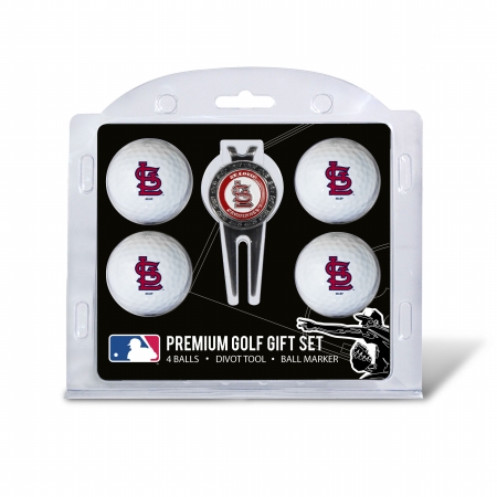 Picture of Team Golf 97506 MLB St Louis Cardinals - 4 Ball Gift Set