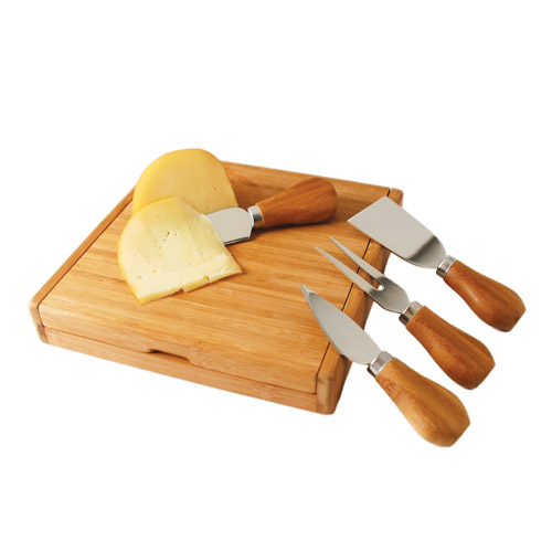 Picture of True Fabrications 2108 Bamboo Cheese Board and Tool Set 