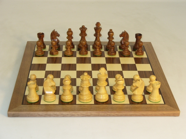 Sheesham German on Walnut Board by WW Chess -  Dollar Days, TO3280171