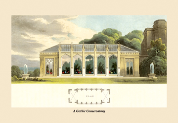Buy Enlarge 0-587-07889-8C12X18 Gothic Conservatory- Canvas Size C12X18