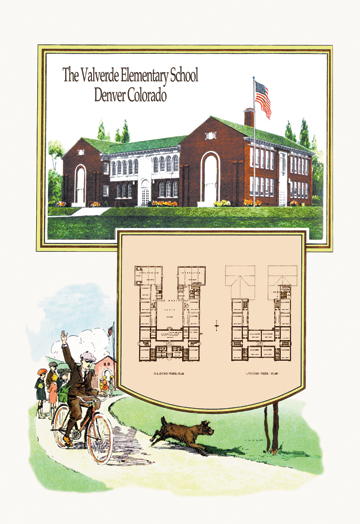 Buy Enlarge 0-587-08450-2C12X18 Valverde Elementary School- Canvas Size C12X18