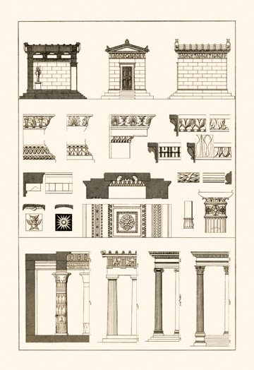 Buy Enlarge 0-587-09339-0C12X18 Hellenic Chapel and Decorative Forms- Canvas Size C12X18