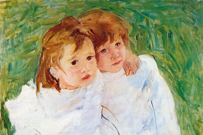 Picture of Buy Enlarge 0-587-25266-9C12X18 Two Sisters- Canvas Size C12X18