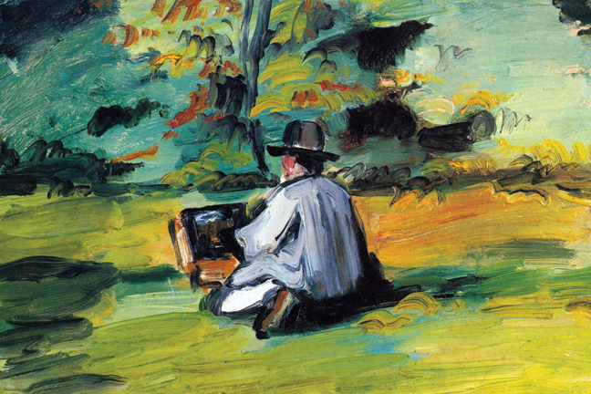 Buy Enlarge 0-587-25362-2C12X18 Painter at Work- Canvas Size C12X18
