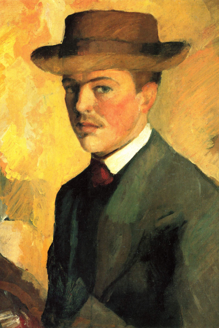 Buy Enlarge 0-587-25749-0C12X18 Self-Portrait with Hat - Canvas Size C12X18