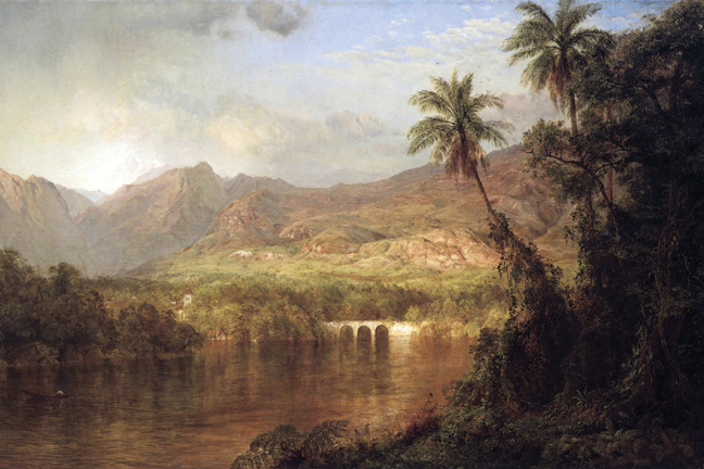 Tropical Scene - Canvas Size C12X18