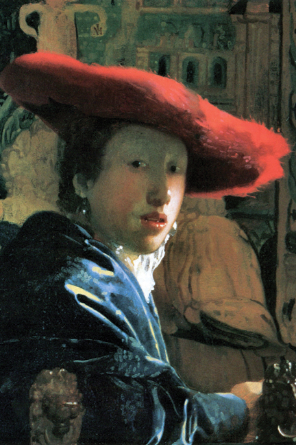 Buy Enlarge 0-587-26333-4C12X18 Girl with red hat - Canvas Size C12X18