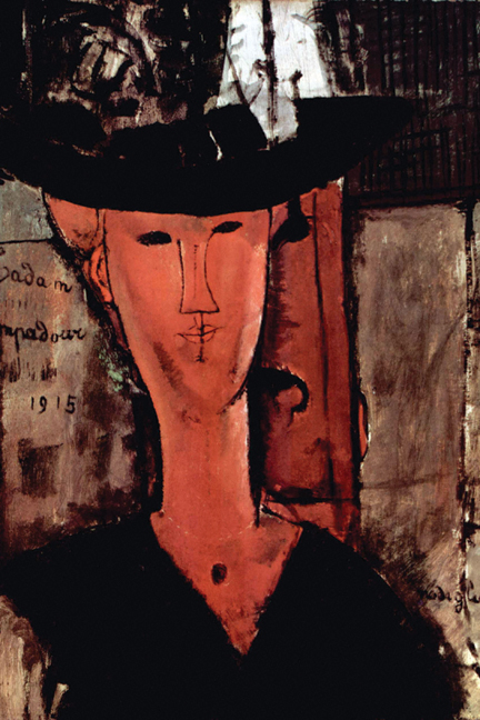 Buy Enlarge 0-587-26426-8C12X18 Lady With Hat - Canvas Size C12X18