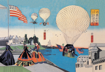 Buy Enlarge 0-587-01820-8C12X18 American Hot Air Balloons Take Flight- Canvas Size C12X18