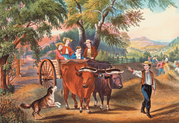 Buy Enlarge Haying Time- Canvas Size C12X18
