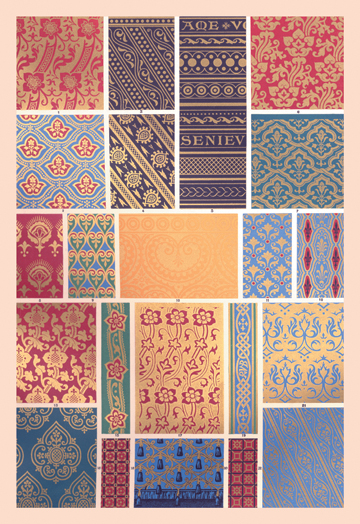 Buy Enlarge 0-587-16849-8C12X18 Medieval Design in Patchwork- Canvas Size C12X18