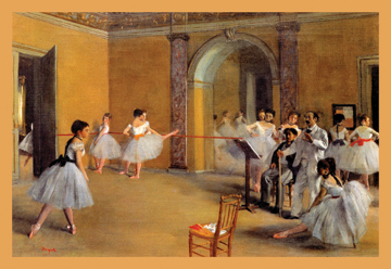 Buy Enlarge 0-587-19460-xC12X18 Dance Classes at the Opera- Canvas Size C12X18