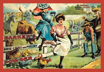 Buy Enlarge 0-587-07470-1C12X18 Bucking Broncos Chase Ladies- Canvas Size C12X18 -  Buyenlarge