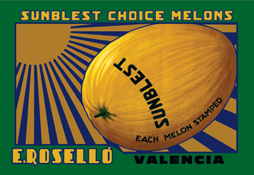 Buy Enlarge 0587128836C12X18 Sunblest Brand Melons Canvas Size C12X18