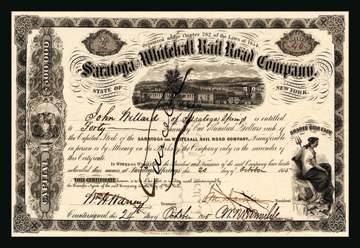 Buy Enlarge 0-587-17511-7C12X18 Saratoga and Whitehall Railroad Company- Canvas Size C12X18 -  Buyenlarge
