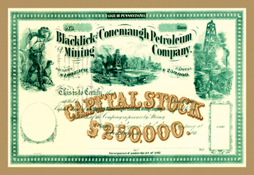 Buy Enlarge 0-587-17536-2C12X18 Blacklick and Conemaugh Petroleum Mining Company- Canvas Size C12X18
